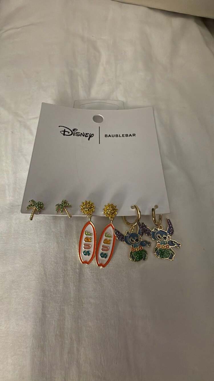 Baublebar Disney Lilo & Stitch Surf Stitch Earring Set